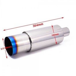 Tłumik końcowy przelotowy smoke tip 70mm