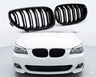 Nerki grill BMW E60 E61 Gloss Black 04-10