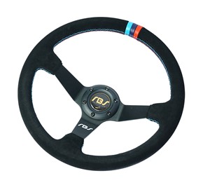 Kierownica zamszowa RBS Technology + naba E46