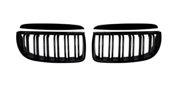 Nerki grill BMW E90 E92 Gloss Black 05-08