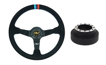 Kierownica zamszowa RBS Technology + naba E46