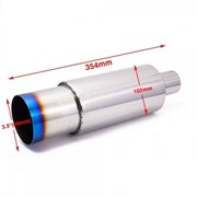 Tłumik końcowy przelotowy smoke tip 57mm