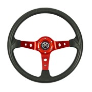 KIEROWNICA EVOLUTION X - PU CZERWONA