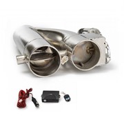 Przepustnica do wydechu Y-pipe / dwa motylki 2"