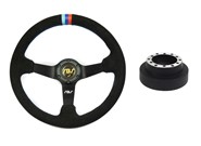Kierownica zamszowa RBS Technology + naba E46