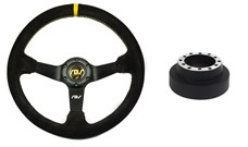 Kierownica zamszowa RBS Technology + naba E46