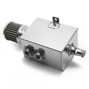 Oil catch tank AN10 z filtrem, wejścia żeńskie 2l